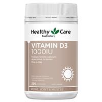 Healthy Care Vitamin D3 1000IU 250 softgel Capsules - GimmeNow