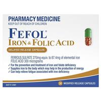 Fefol Iron and Folate Supplement 30 Capsules