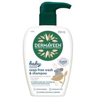 DermaVeen Baby Calmexa Soap-Free Wash & Shampoo 250ml - GimmeNow