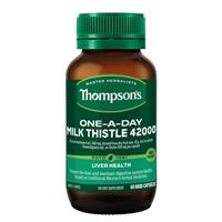 Thompson's One-A-Day Milk Thistle 42000mg 60 Capsules - GimmeNow