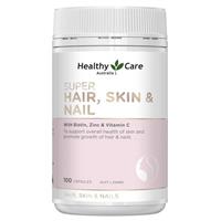 Healthy Care Super Hair Skin & Nails 100 Capsules - GimmeNow