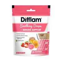 Difflam Soothing Drops + Immune Support Strawberry 20 Drops