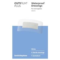 Cutifilm Plus Waterproof Dressings Hypo 7.2x5cm 5 Pack