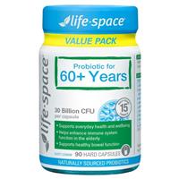 Life-Space Probiotic for 60+ Years 90 Capsules Exclusive Size