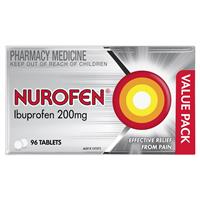 Nurofen Ibuprofen Pain Relief Tablets 200mg 96 Pack