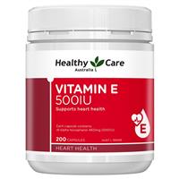 Healthy Care Vitamin E 500IU 200 Capsules - GimmeNow