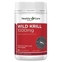 Healthy Care Wild Krill Oil 1000mg 60 Soft Capsules