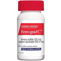 FERRO-GRAD Iron & Vitamin C 90 Tablets - GimmeNow