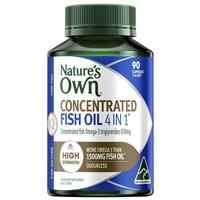 Nature's Own 4 In 1 Concentrated Fish Oil 90 Capsules