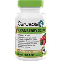 Carusos Cranberry 30000 30 Tablets - GimmeNow