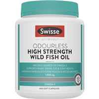 Swisse Ultiboost Odourless High Strength Wild Fish Oil 1500mg 400 Capsules