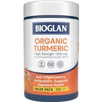 Bioglan Organic Turmeric 250 Tablets Exclusive Size
