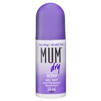 Mum Dry Roll On Active 50ml - GimmeNow