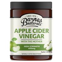 Barnes Naturals Apple Cider Vinegar with The Mother 600mg 120 Capsules