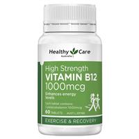 Healthy Care B12 1000mcg 60 Tablets - GimmeNow
