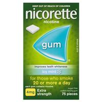 Nicorette Gum 4mg Icy Mint 75 Pieces