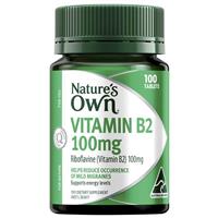 Nature's Own Vitamin B2 100mg 100 Tablets
