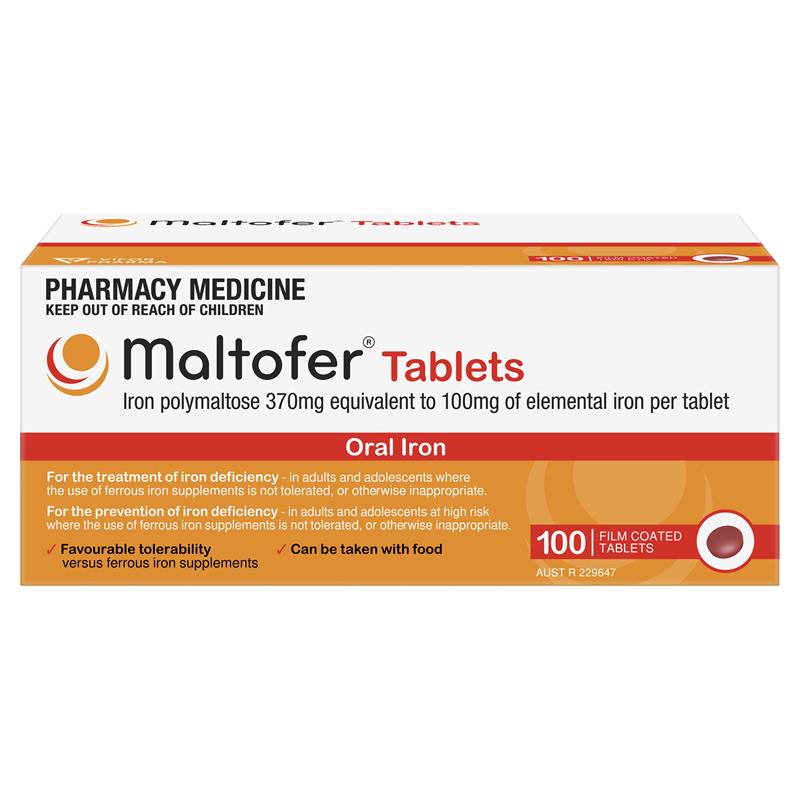 Maltofer Oral Iron 100mg 100 Tablets - GimmeNow