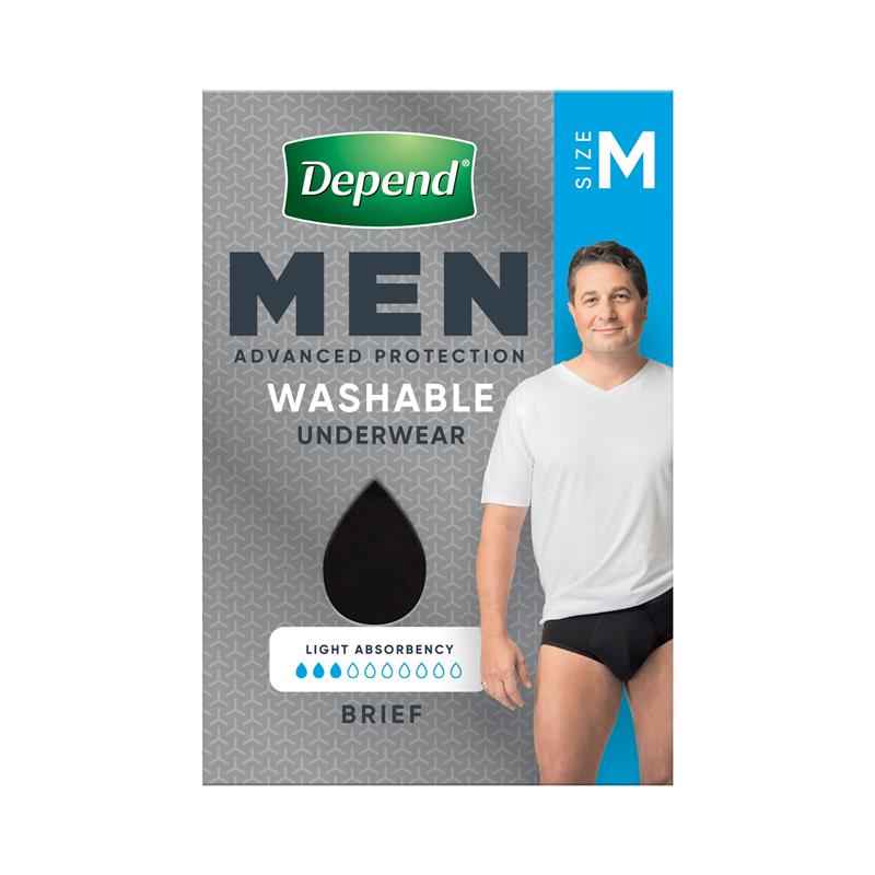 Depend Men Washable Incontinence Underwear Medium