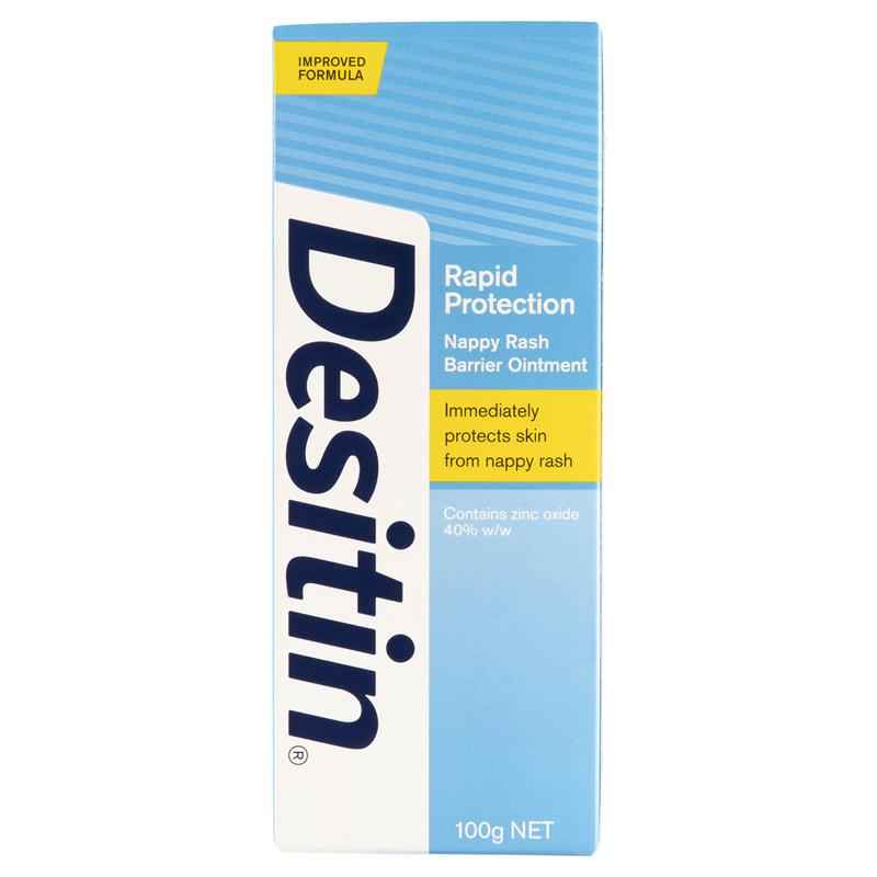 Desitin Rapid Protection Nappy Rash Barrier Ointment 100g