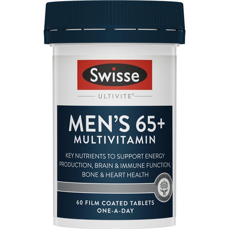 Swisse Mens Multivitamin 65+ 60 Tablets - GimmeNow
