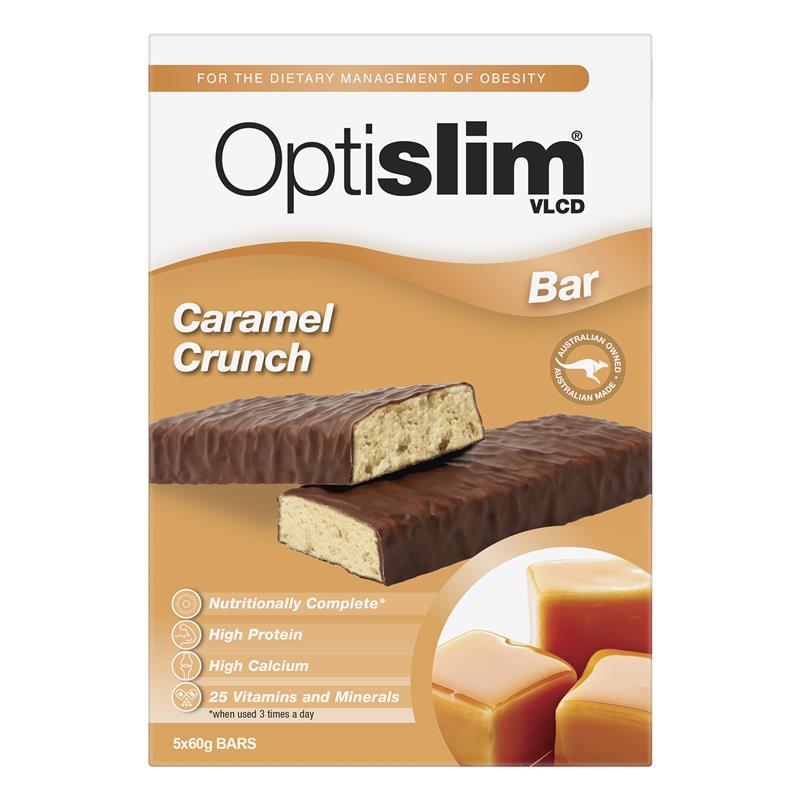 OptiSlim VLCD Bar Caramel Crunch 5 - GimmeNow
