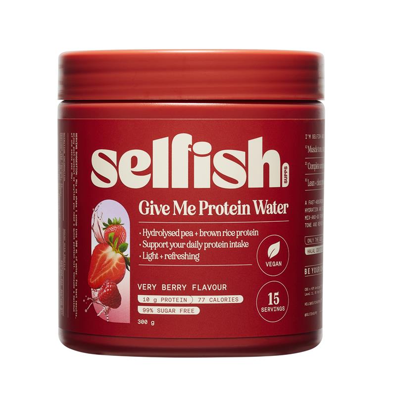 Selfish Give Me Protein Water Very Berry Flavour 300g - GimmeNow