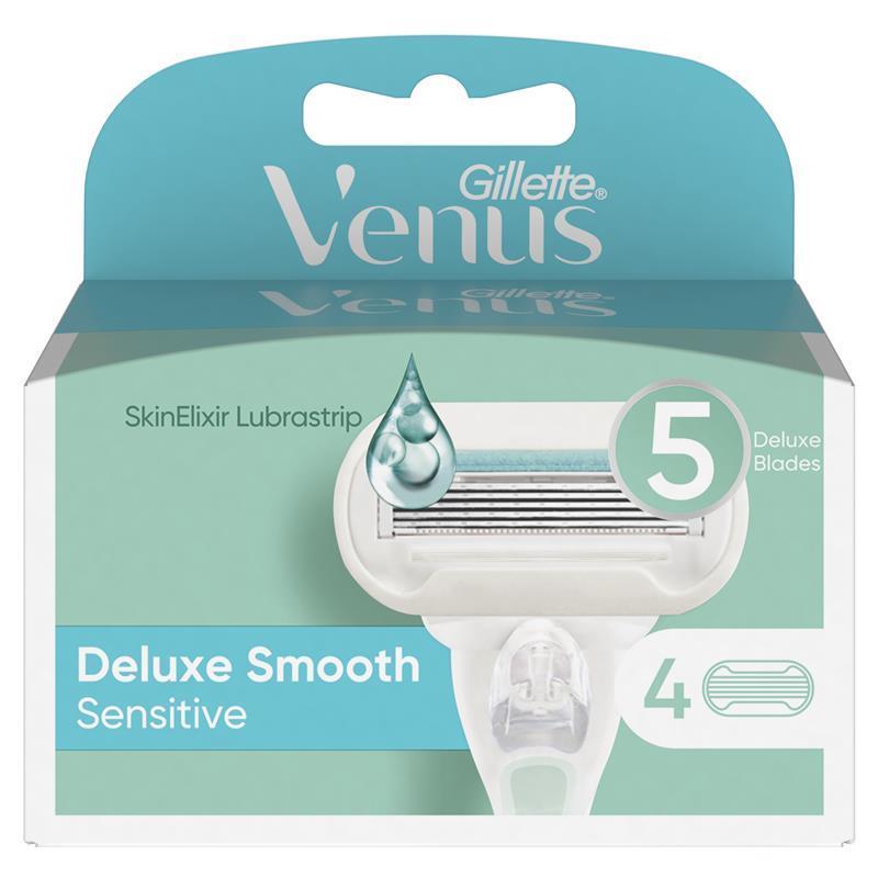 Gillette Venus Deluxe Smooth Sensitive Blade Refills 4 Pack - GimmeNow