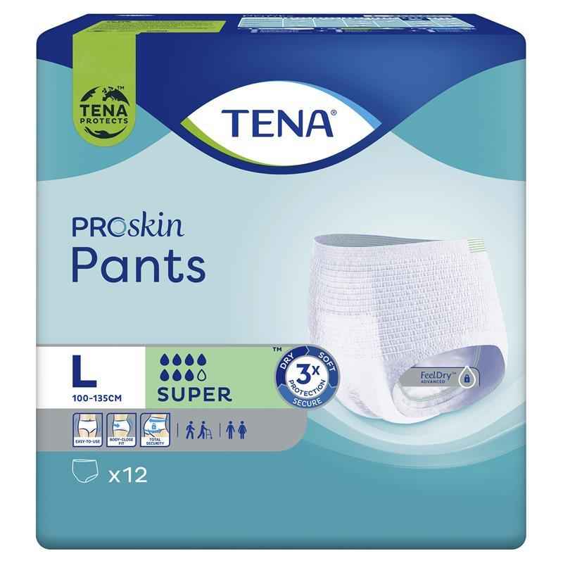 TENA Pant Proskin Super Large 12 Pack