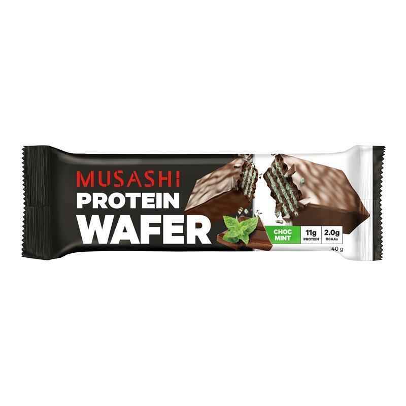 Musashi Protein Wafer Choc Mint 40g