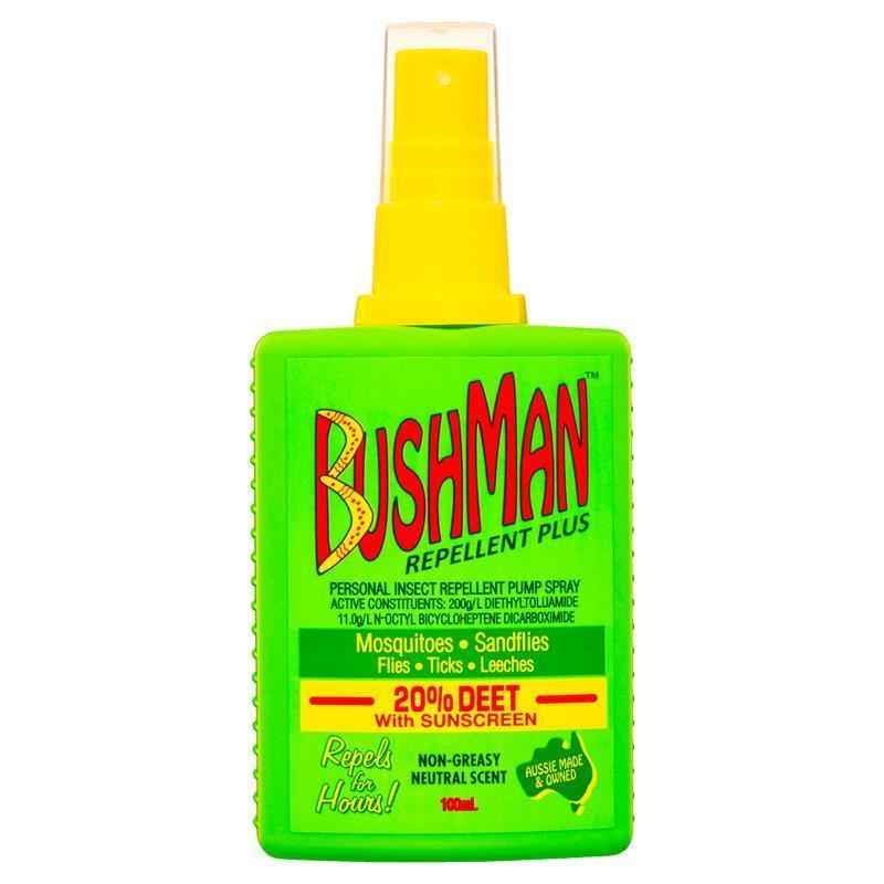 Bushman Plus UV Insect Repellent 100ml Pump Spray