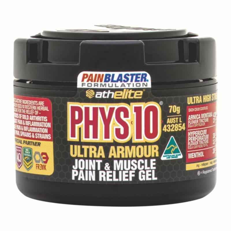 Athelite Powered By Pain Blaster PHYS10 Joint and Muscle Pain Relief Gel 70g