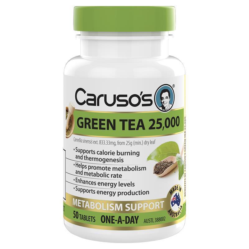 Carusos One a Day Green Tea 50 Tablets