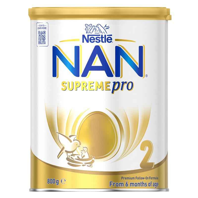 Nestle NAN SUPREMEpro 2 Premium Baby Follow-on Formula Powder, From 6 to 12 Months – 800g