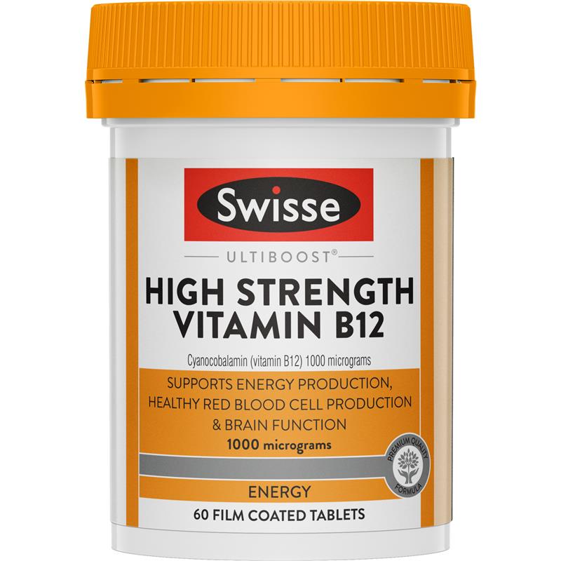 Swisse Vitamin B12 60 Tablets - GimmeNow