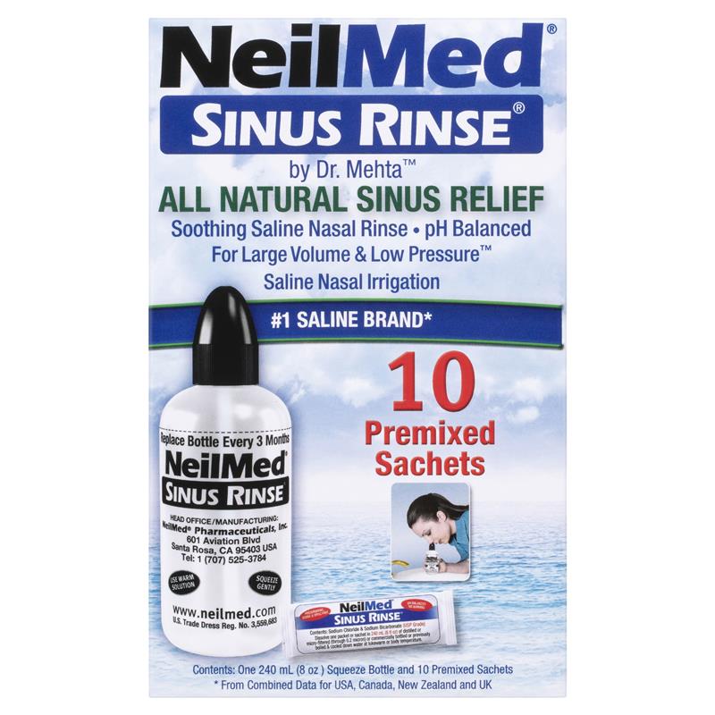 NeilMed Sinus Rinse Starter Kit 10 Sachets - GimmeNow
