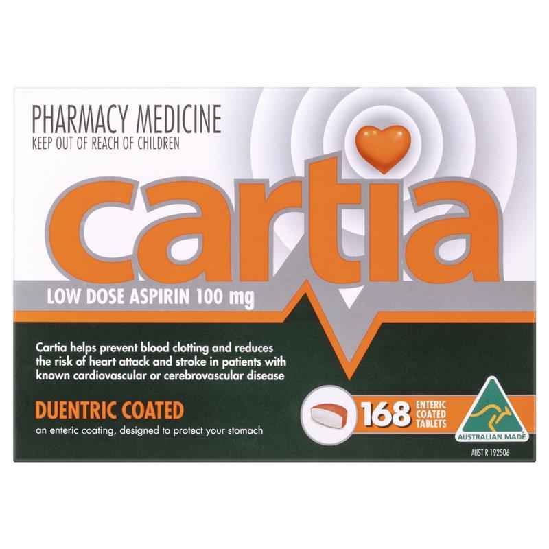Cartia 100mg Tablets 168
