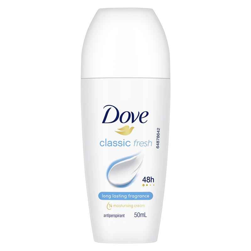 Dove Women Antiperspirant Deodorant 48h Roll On Classic 50ml