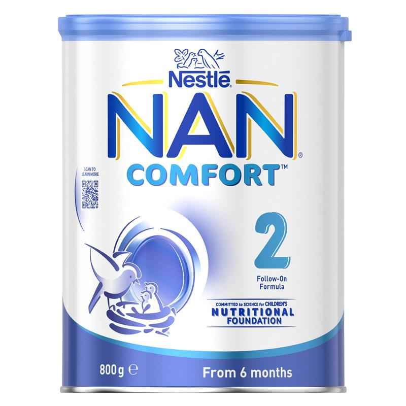 Nestle NAN COMFORT 2 Baby Follow-on Formula Powder, From 6 to 12 Months – 800g