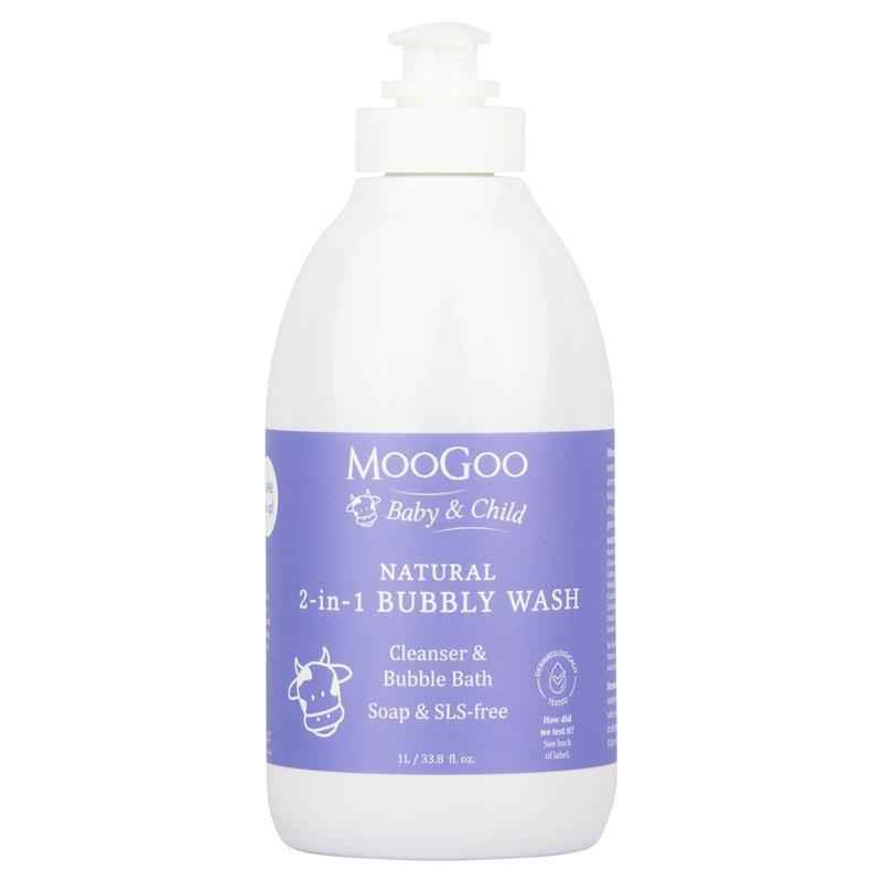 MooGoo Baby And Child 2 In 1 Bubbly Wash 1 Litre