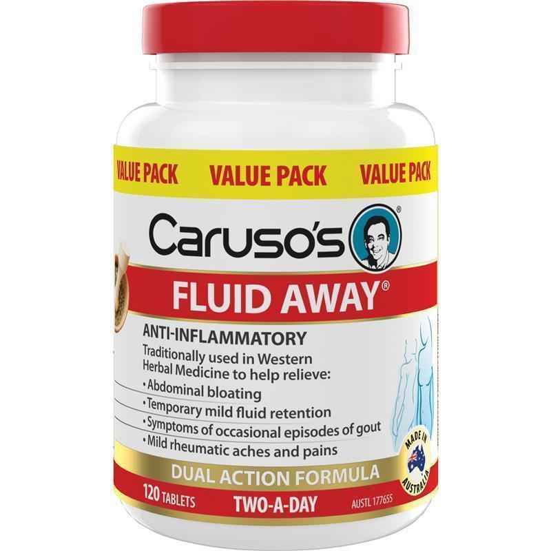 Carusos Fluid Away 120 Tablets Exclusive Size