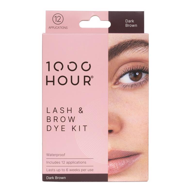 1000 Hour Eyelash & Brow Dye Kit Dark Brown - GimmeNow