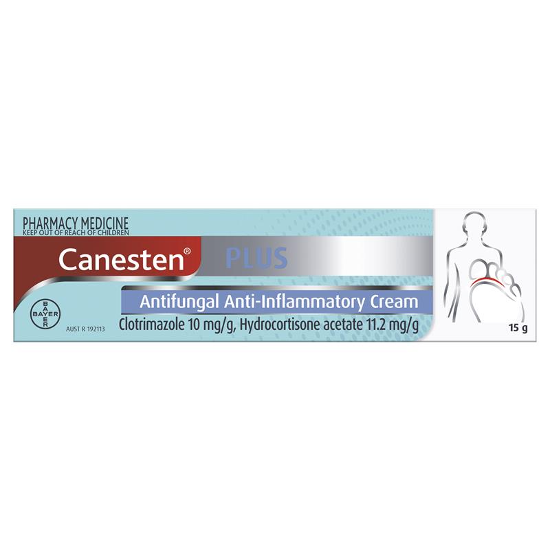 Canesten Plus 1% Cream 15g -  Clotrimazole + Hydrocortisone - GimmeNow