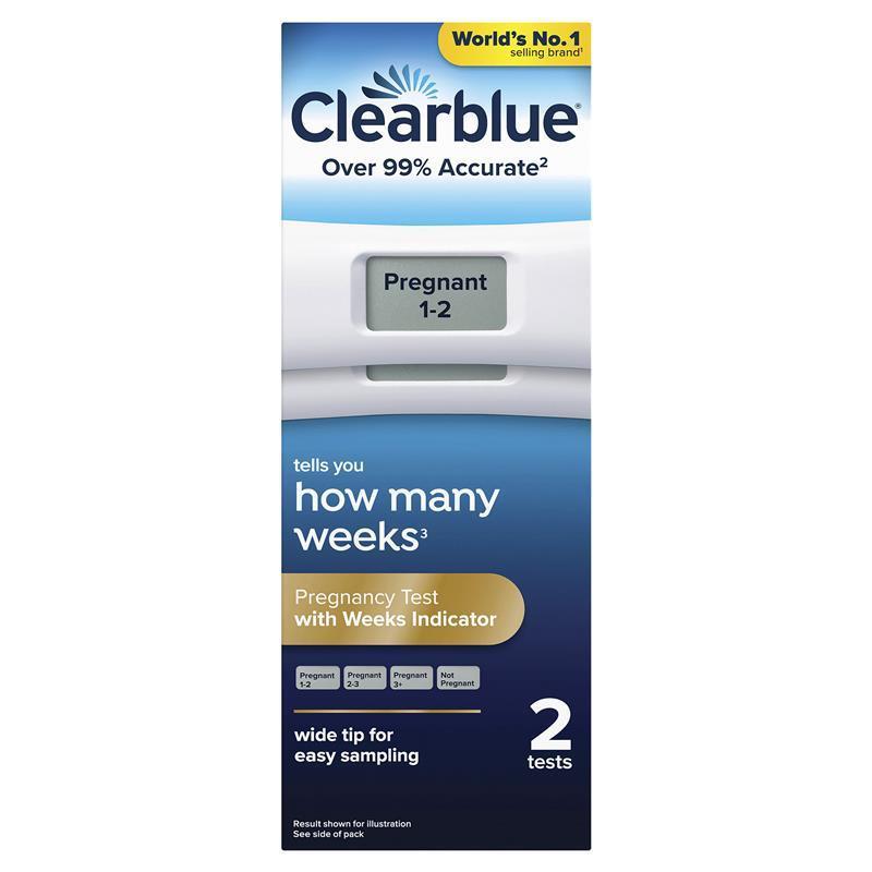 Clearblue Digital Pregnancy Test Weeks Indicator 2 Tests - GimmeNow