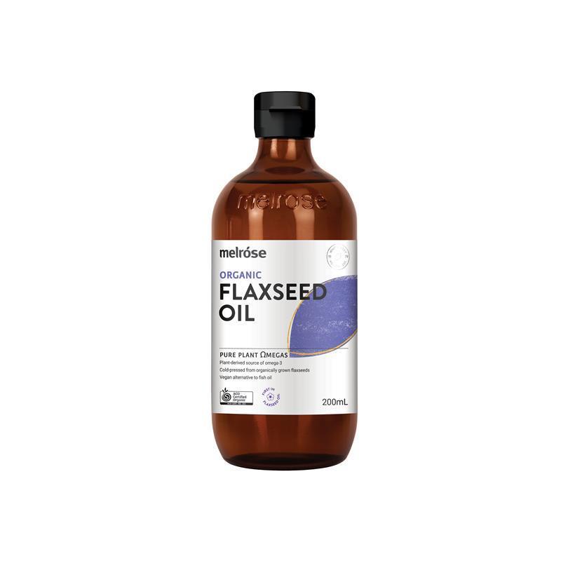 Melrose Organic Flaxseed Oil 200ml Fridge Line - GimmeNow
