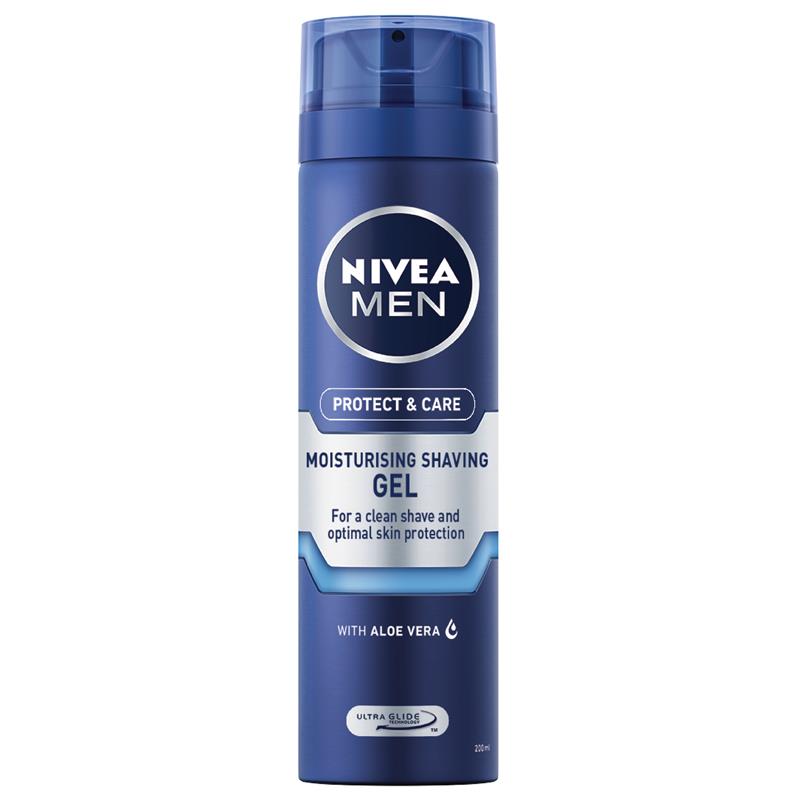 NIVEA MEN Protect & Care Shaving Gel Moisturising 200ml - GimmeNow