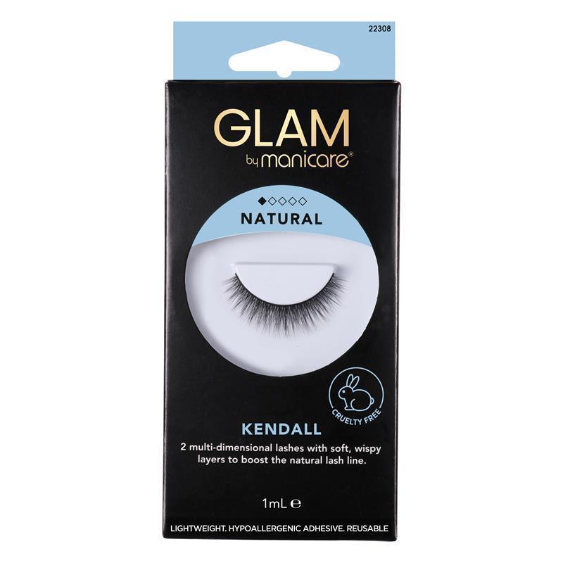 Glam By Manicare Kendall Lashes Natural