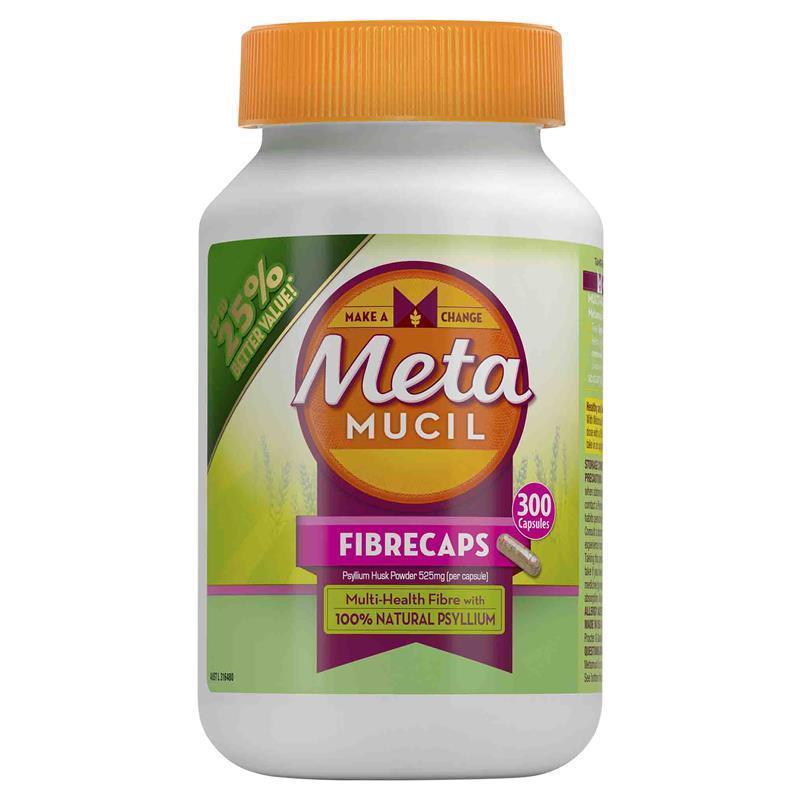 Metamucil Daily Fibre Supplement Fibre Caps 300 Capsules - GimmeNow