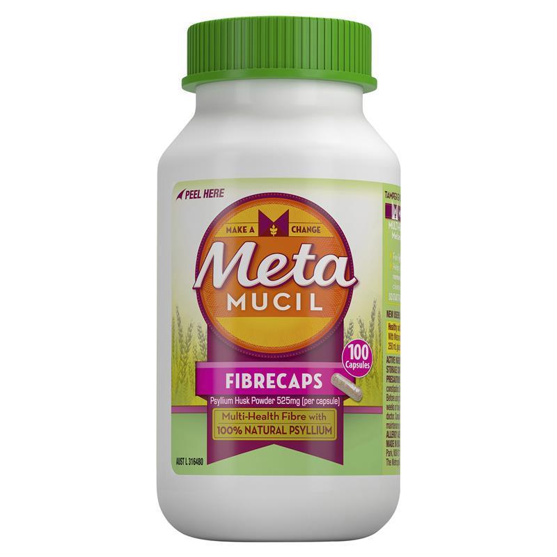 Metamucil Fibre Supplement Capsules 100 - GimmeNow