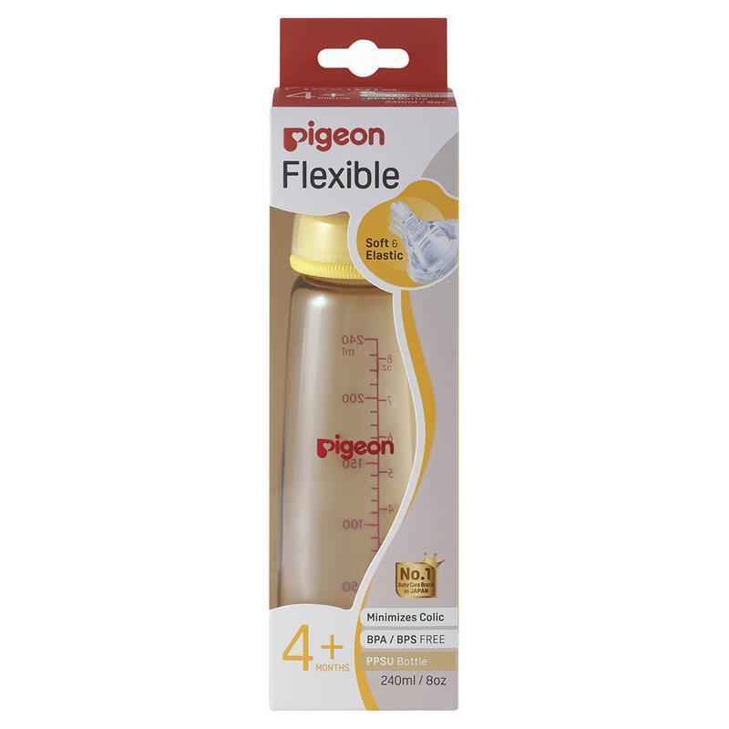 Pigeon Flexible Peristaltic PPSU Bottle 240ml